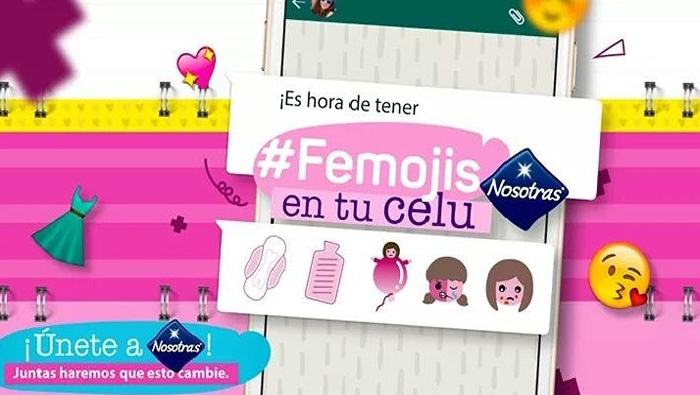 La compañía Nosotras recolecta firmas para tener #Femojis y poder hablar de lo que les pasa a las mujeres en sus días.