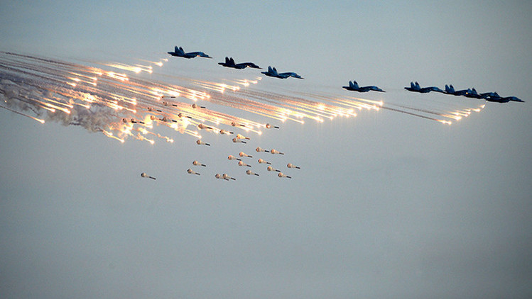 La aviación rusa ha participado con más de 40 incursiones aéreas.