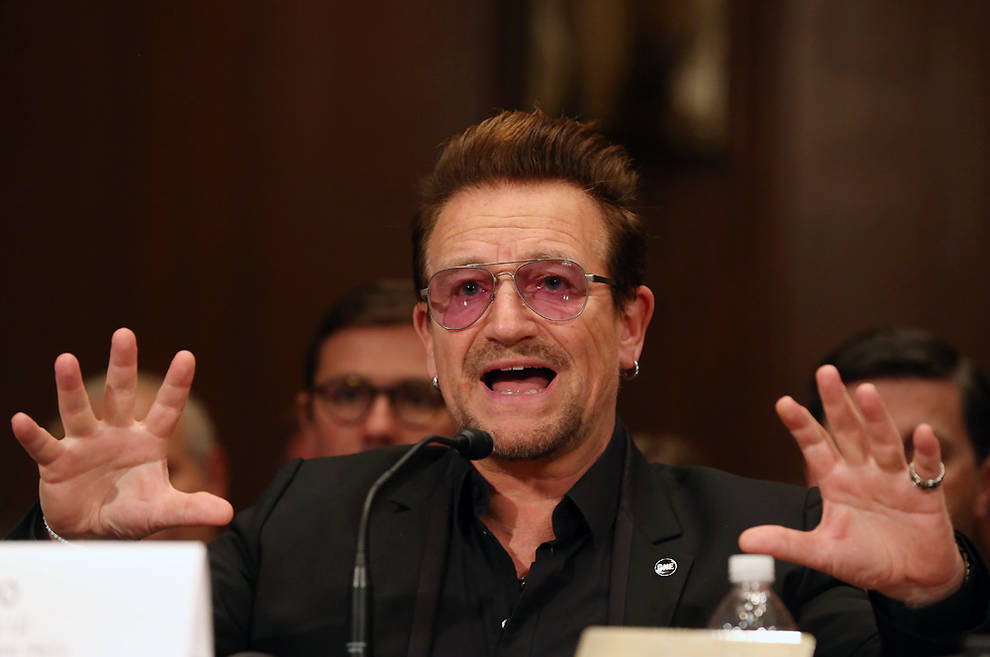 Bono asistió como testigo ante el Senado para tratar sobre el extremismo violento y la crisis de refugiados