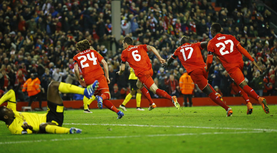 Liverpool se instaló en las semifinales de la Europa League.