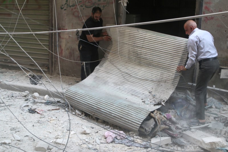 En diversas zonas de la ciudad siria se han registrado fuertes ataques en las últimas semanas.
