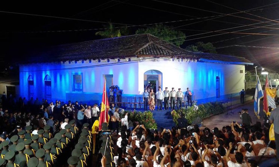Sandino fue homenajeado por las autoridades nicaragüense.