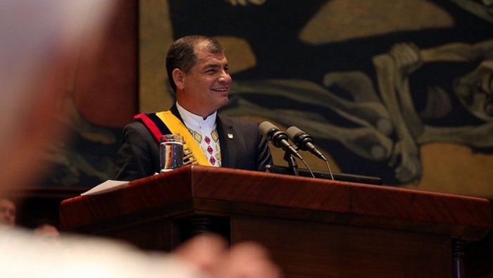 Mandatario ecuatoriano, Rafael Correa.