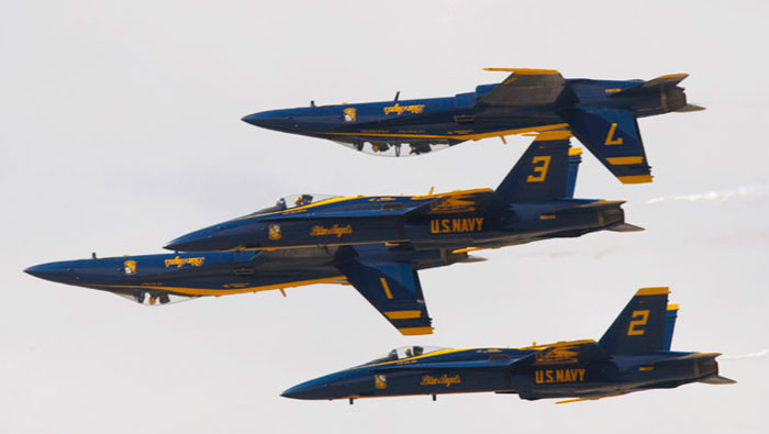 El 4 y el 5 de junio la Armada de Estados Unidos participará en un espectáculo aéreo.
