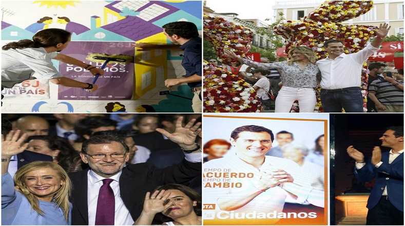 Los cuatro principales partidos realizaron sus primeros actos de campaña en las principales ciudades españolas.