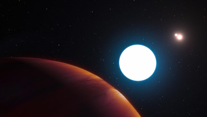 El sorprendente planeta se encuentra a 340 años luz de la Tierra y es uno de  los más jóvenes que se ha descubierto hasta la fecha.