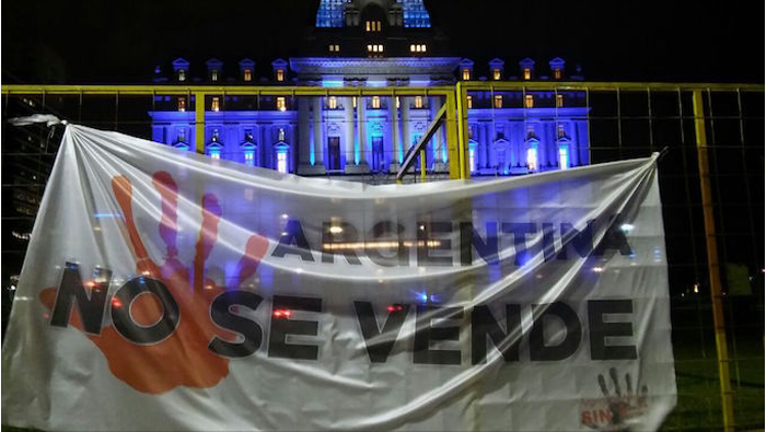 “Argentina no se vende”, la protesta contra el Mini Davos en Buenos Aires