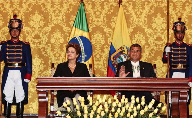 Rousseff fue la primera en llegar a Quita para participar en la Cumbre de la Celac