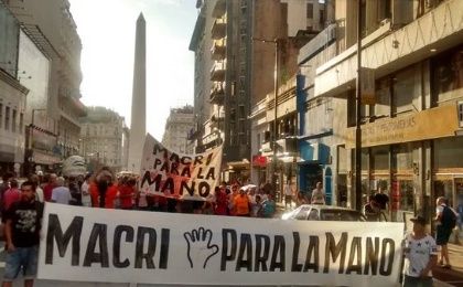También inició la campaña Macri pará la Mano en respaldo a los 25 mil empleados públicos despedidos. 