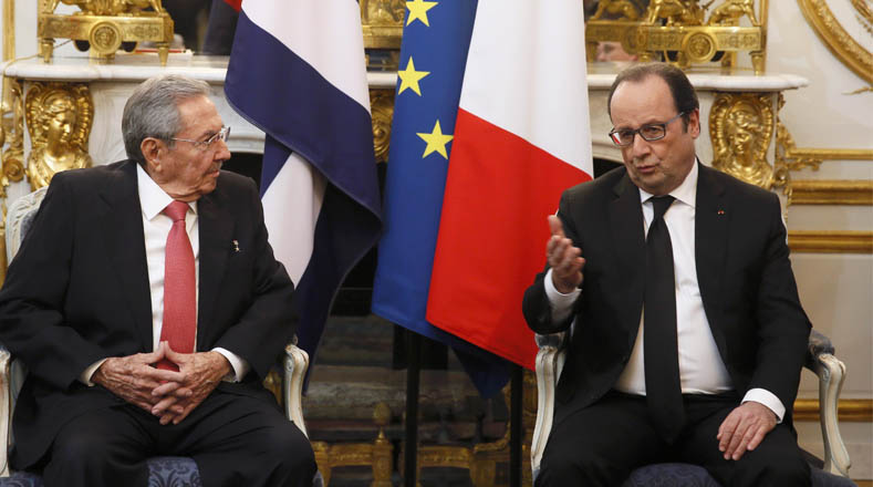 Los presidentes de Cuba y Francia cumplieron una agenda llena de actividades.