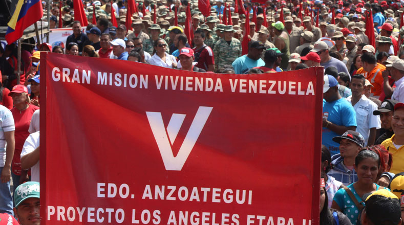 En la marcha reiteraron el respaldo a los programas sociales que impulsa la Revolución Bolivariana desde hace 17 años