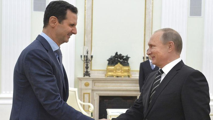 El mandatario sirio, Bashar al Assad, y el presidente ruso, Vladimir Putin, se mantendrán trabajando de manera concatenada por la paz en Siria.