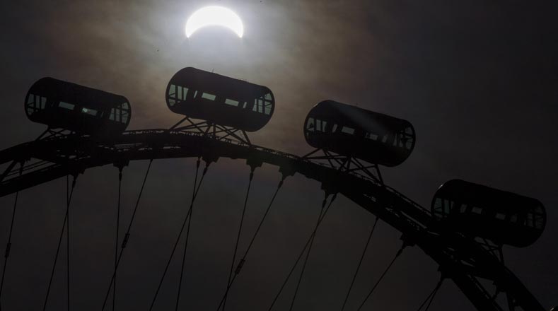 Singapur también pudo apreciar el eclipse