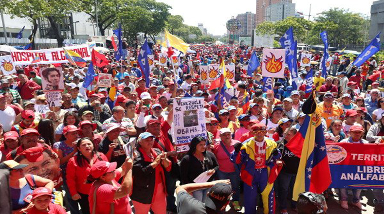 Las principales calles y avenidas se llenaron de venezolanos exigiendo respeto a su soberanía. 