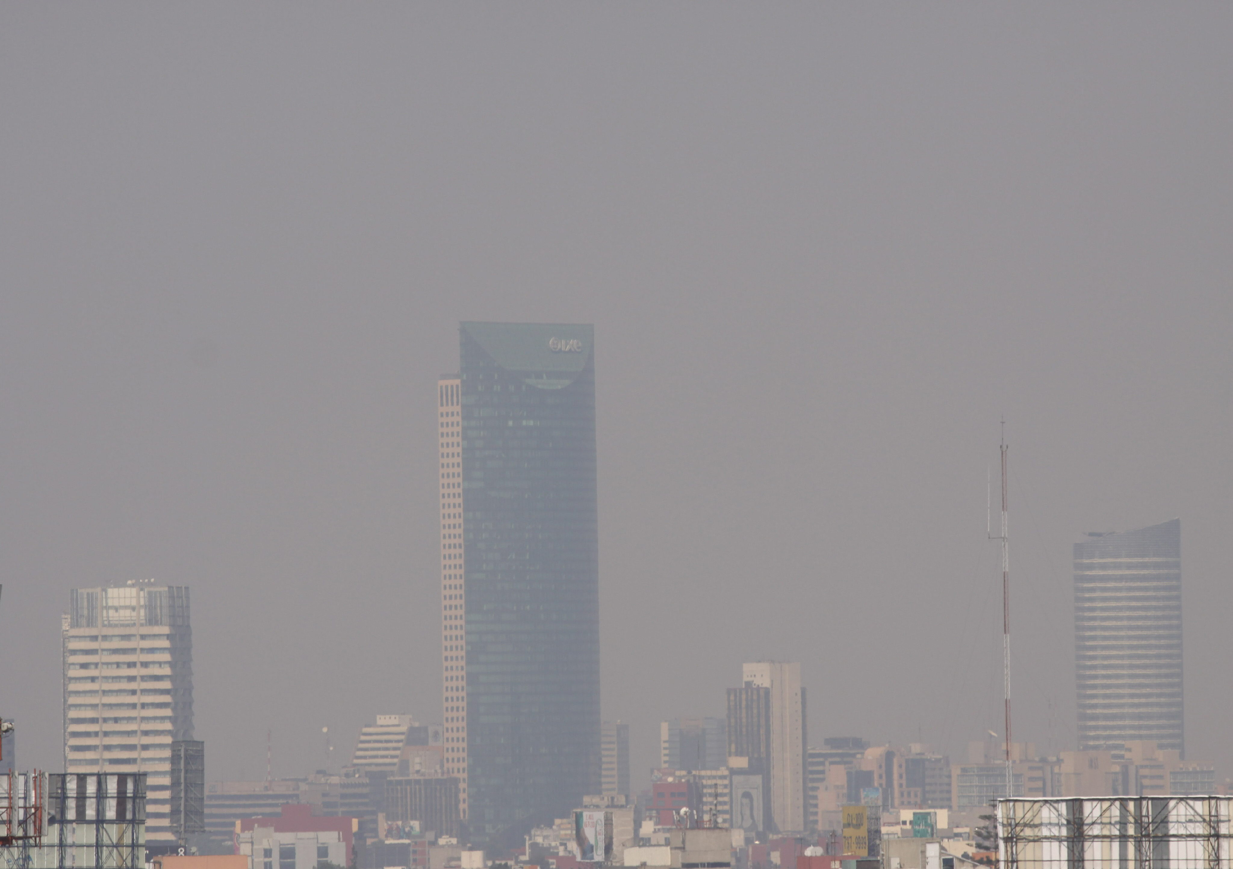 Niveles altos de ozono afectan a la Ciudad de México.