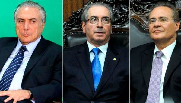 Temer, Cuhna y Calheiros definirán el futuro político de Brasil