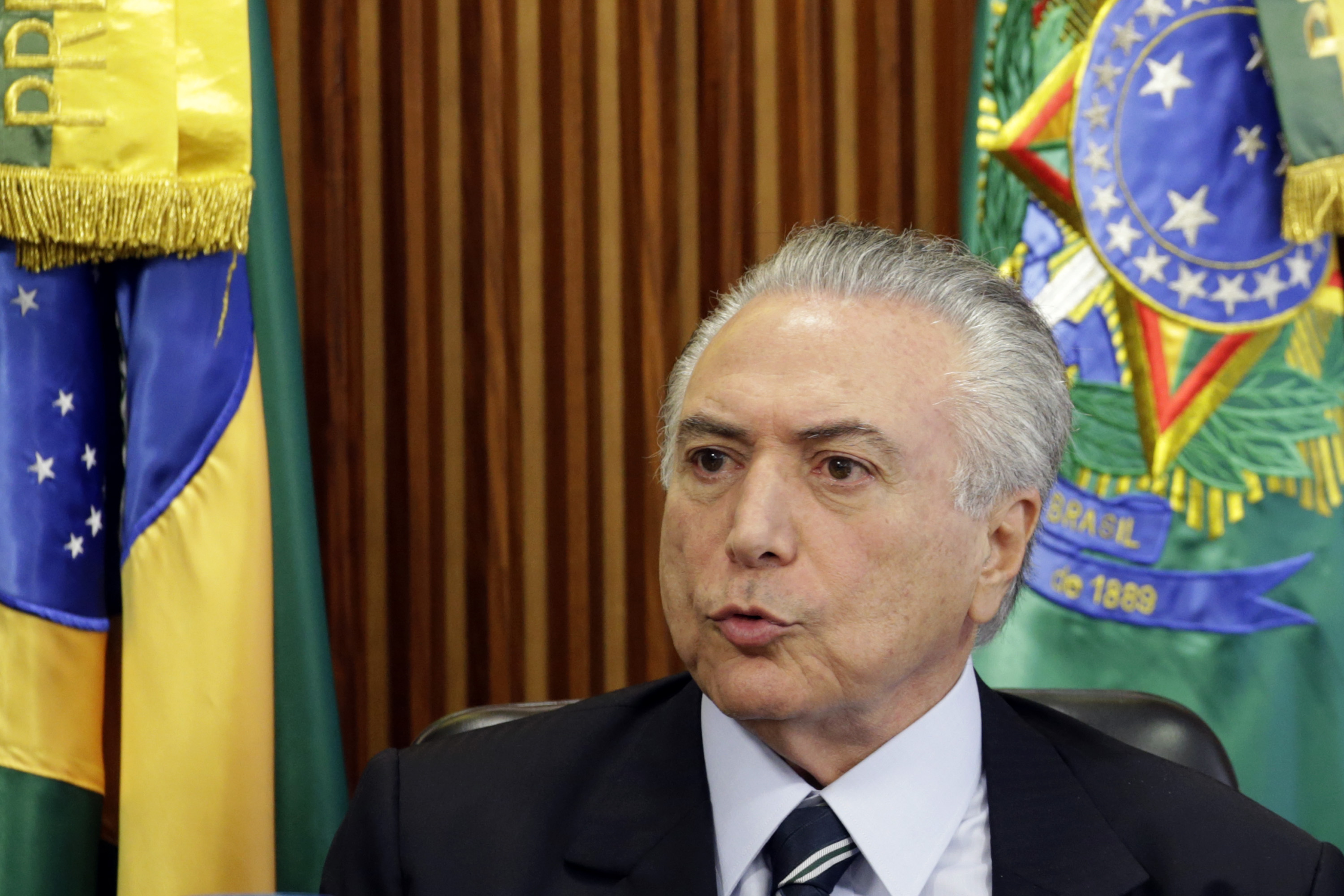 Temer tiene una investigación abierta por estar involucrado en casos de corrupción relacionados a Petrobras.