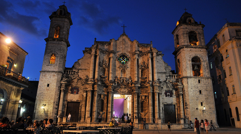 La catedral de La Habana es uno de los principales atractivos de la ciudad.