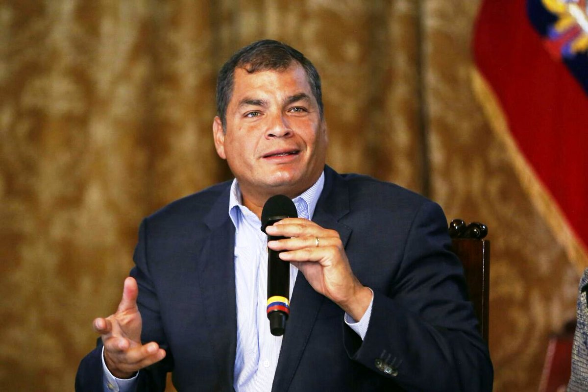 “El orden mundial no solo es injusto, sino inmoral”, aseveró el presidente Correa desde el conversatorio de este miércoles.