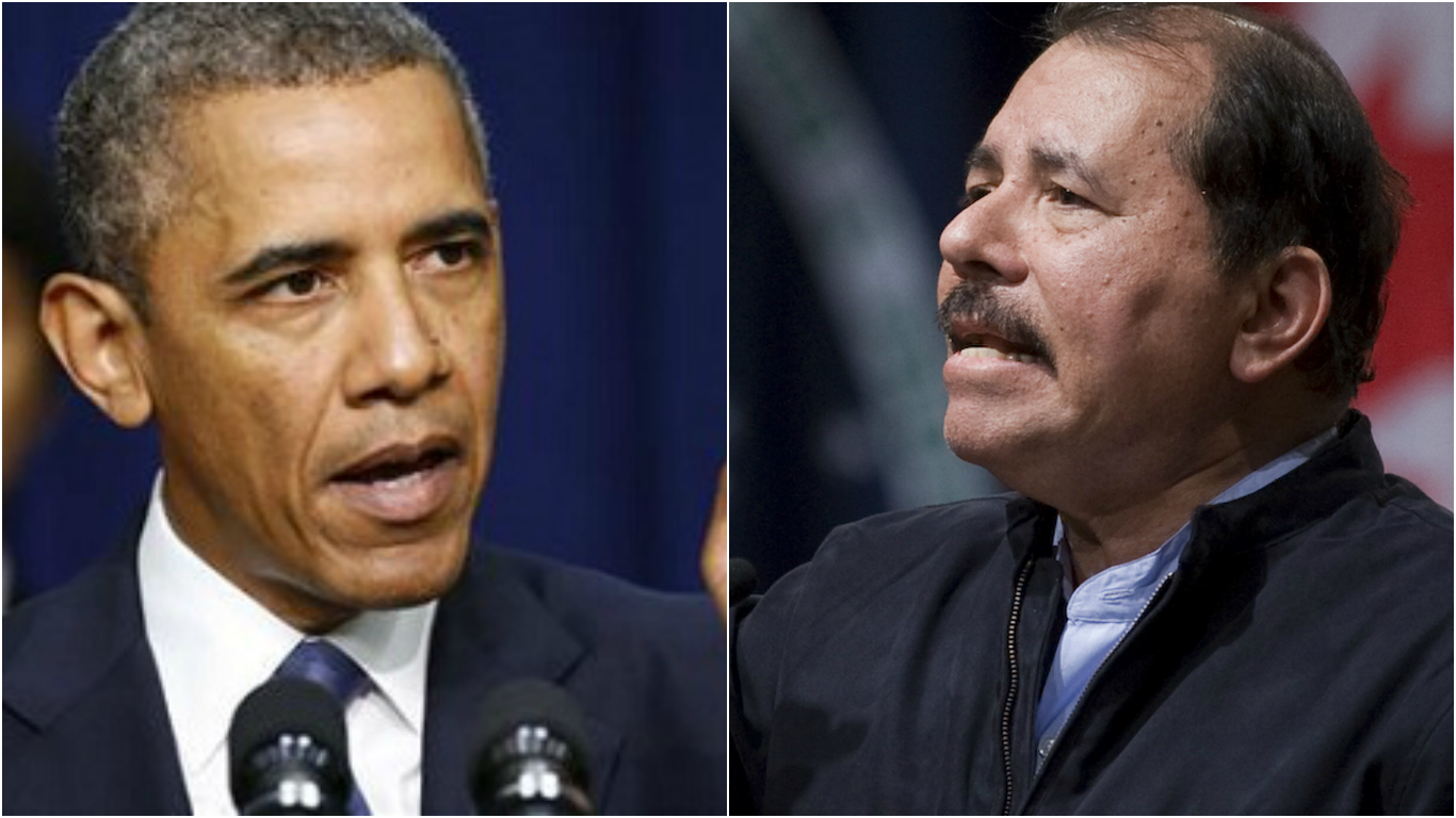 Barack Obama y Daniel Ortega