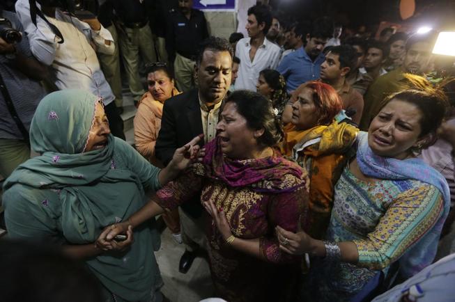 Víctimas del atentado de la ciudad de Lahore, en Pakistán, en marzo de 2016.