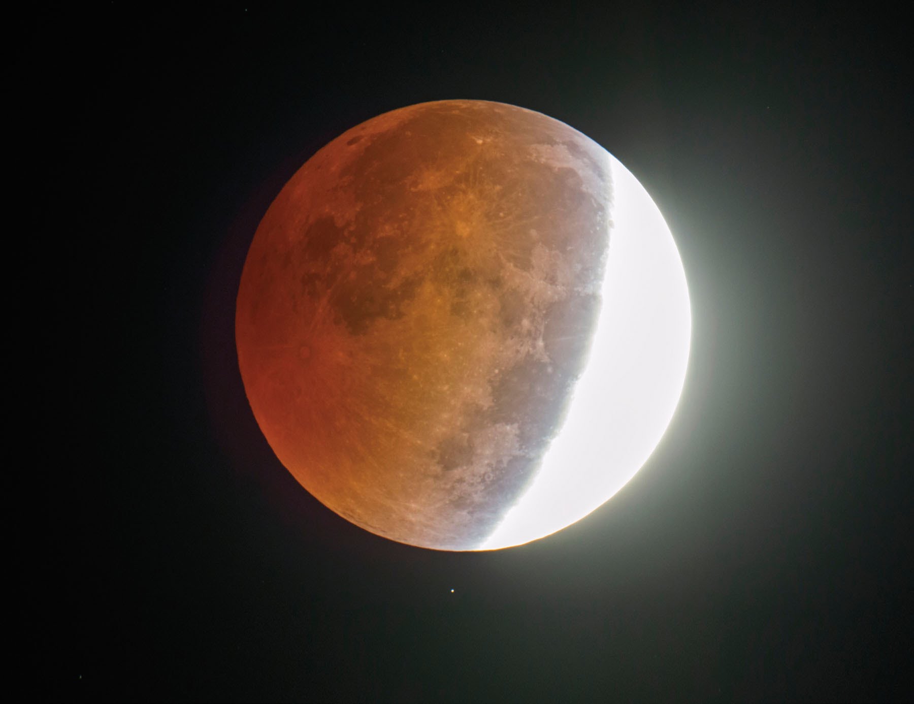 Resultado de imagen de eclipse parcial de luna
