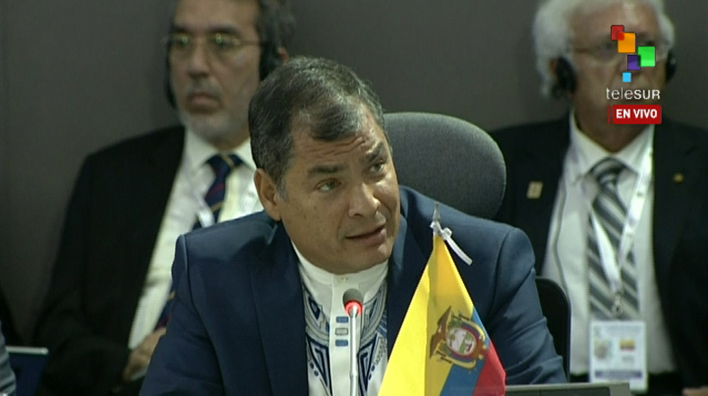 Correa destacó la visión que tenía Hugo Chávez sobre los temas regionales.