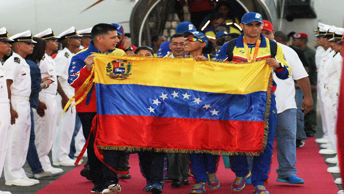 El Ministro del Poder Popular para la Juventud y Deporte, Mervin Maldonado, recibió a la delegación venezolana.