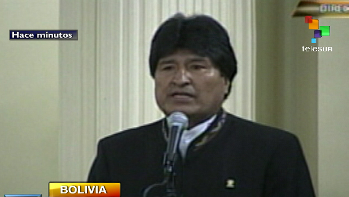 Evo Morales se solidariza con el pueblo venezolano.