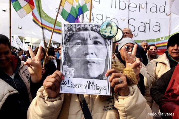 La activista Milagro Sala permanece detenida arbitrariamente desde enero de 2016.