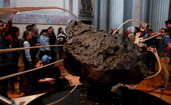 El meteorito estará en el Museo Ex Teresa Arte Actual de México hasta el 23 de octubre.