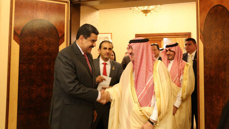 Maduro dialogó con el príncipe heredero saudí Mohammed bin Nayef.