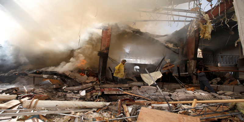 Saná, la capital de Yemen, ha sido blanco de bombardeos de Arabia Saudita.
