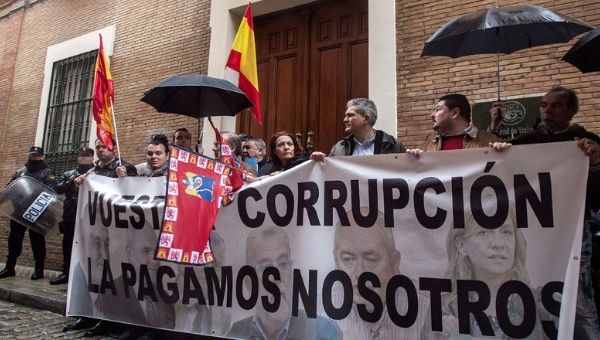 España históricamente ha registrado protestas anticorrupción.