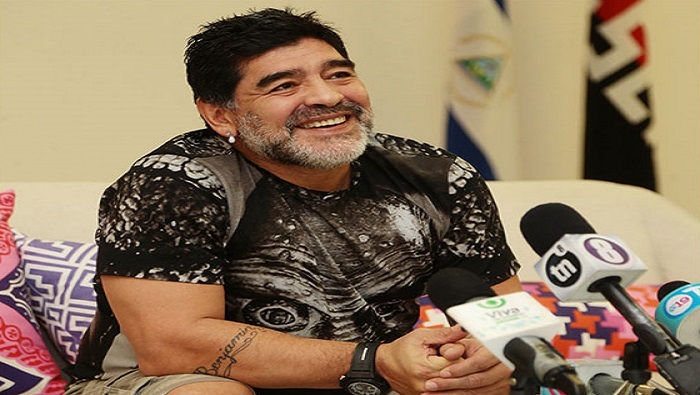 Maradona se encuentra en Nicaragua desde el pasado miércoles, donde se reunió con el presidente Daniel Ortega.