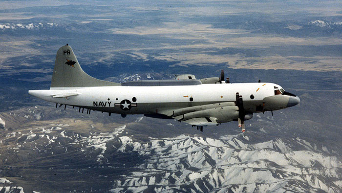 Avión Lockheed EP-3 Aries de reconocimiento aéreo.U.S. Navy.