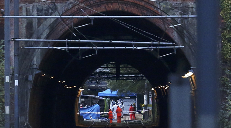 El incidente se produjo dentro de un túnel, la Policía reconoció que se trataba de un "incidente grave".