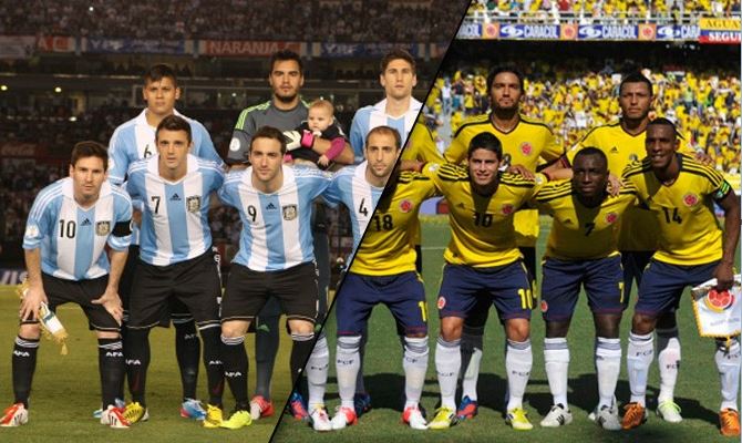 Argentina y Colombia se enfrentan en un partido de alto riesgo