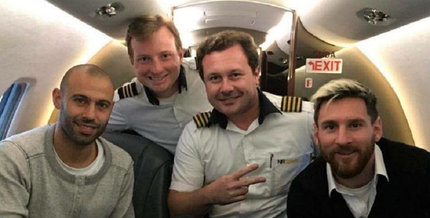 Hace varios días, Messi retornó a Argentina en el avión que se estrelló este martes con el equipo brasileño  Chapecoense.
