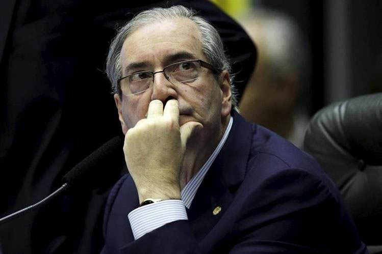 Cunha estaba en la sede de la Policía Federal de Curitiba de forma provisional.