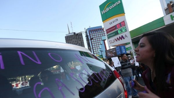 Las manifestaciones en contra del gasolinazo en México no han cesado.