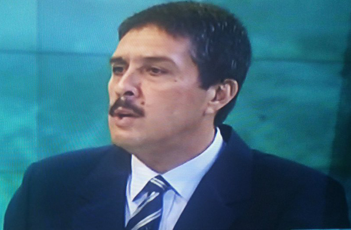 El ministro para la Economía y Finanzas de Venezuela, Ramón Lobo, durante su comparecencia en VTV.
