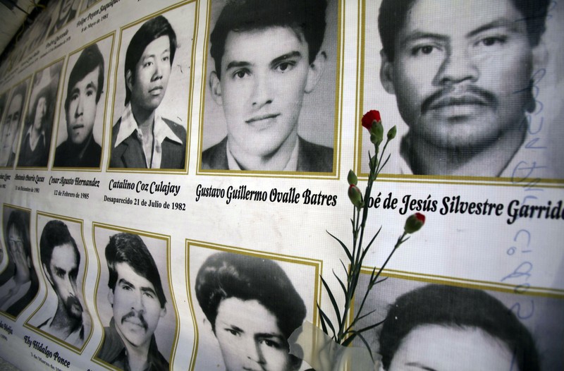 Las víctimas del genocidio en Guatemala.