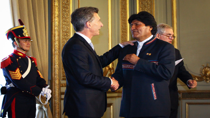 El mandatario boliviano reiteró su confianza en el trabajo cooperativo de ambos países, pese a la aplicación de una nueva política migratoria en Argentina.