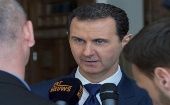 El presidente sirio Bashar Al-Assad declara ante medios de comunicación belgas sobre las políticas de los países europeos con respecto a su nación.