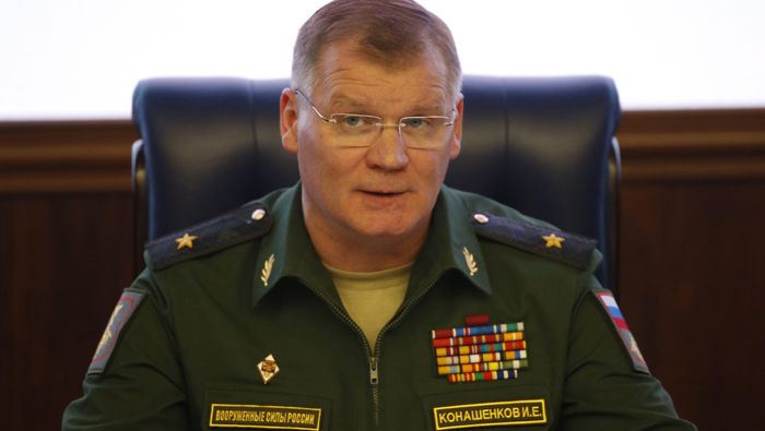 El portavoz del Ministerio de Defensa, Ígor Konashenkov, aseguró que Rusia no atacó la ciudad árabe de Idlib 
