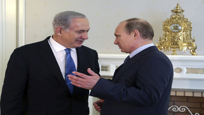 Netanyahu (izq) durante su encuentro con el presidente Putin en mayo de 2013.