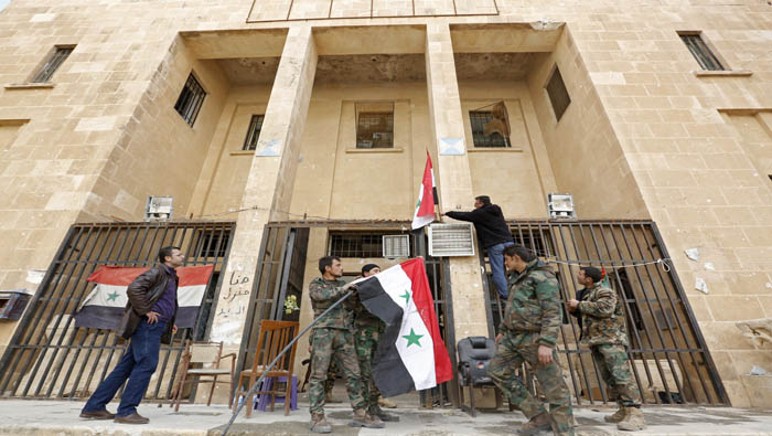 La ciudad de Palmira fue arrebata a los terroristas por el Ejército sirio.