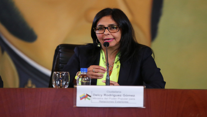 Delcy Rodríguez exigió nuevamente disculpas públicas del presidente peruano.