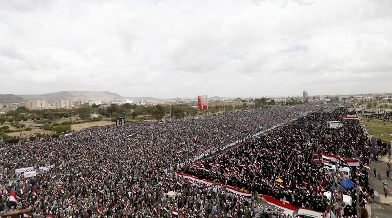 Miles de yemeníes protestan en contra de intervención de Arabia Saudita